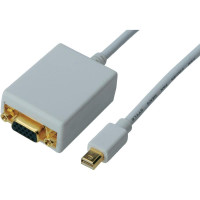 Digitus miniDisplayPort to VGA (AM/AF) 0.15m white (AK-340407-001-W)