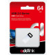 USB флеш накопитель AddLink 64GB U30 Silver USB 2.0 (ad64GBU30S2)