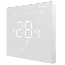 Navin Thermostat WT410W-3А 5...35 °C for heating boilers electronic Wi-Fi Tuya, Smart Life wired connection 230V white (24-104273-8686)