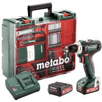 Metabo Шуруповерт-дрель PowerMaxx SB 12 Set, 2x2Ah, з/у, кофр, набор (601036870)