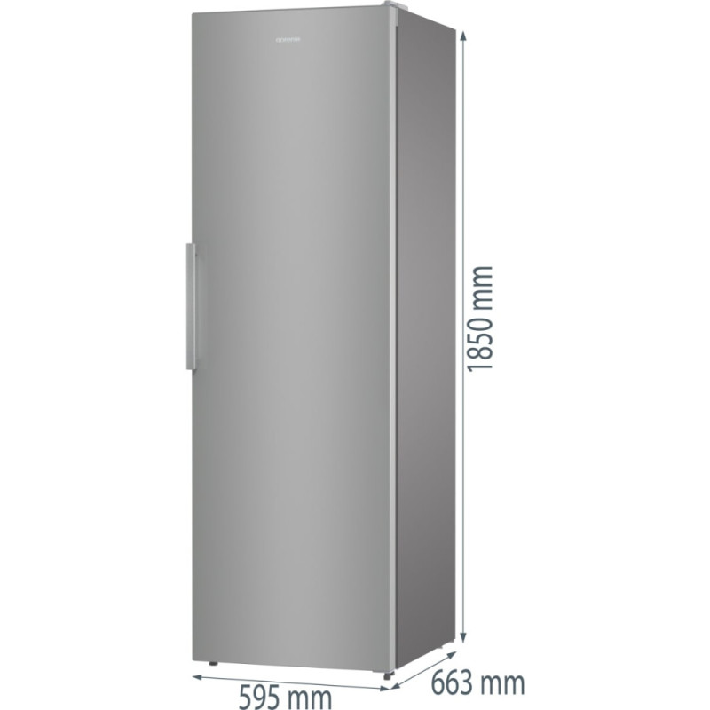Gorenje Холодильна камера, 185x60х66, 398л, А+, електронне упр, зона св-ті, сірий (R619FES5)