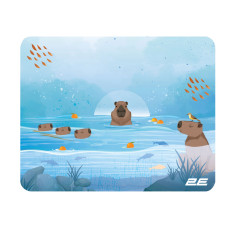 2E Mouse Pad CAPYBARRA, S(250x200x2mm), blue (2E-PAD-S-CAPY-BLUE)