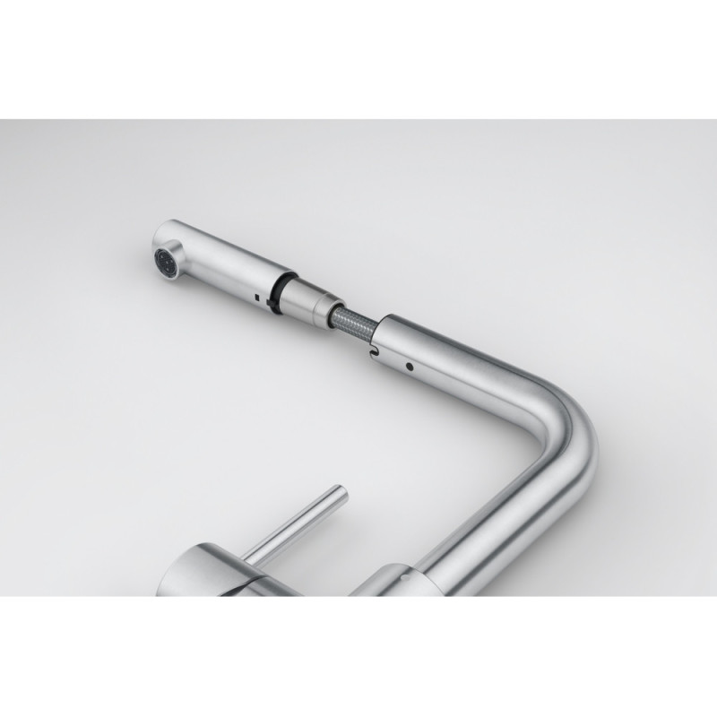 Franke Sink tap Smart Glenda, spout lenght - 225mm, pull-out, 1-handle, inox (115.0706.986)