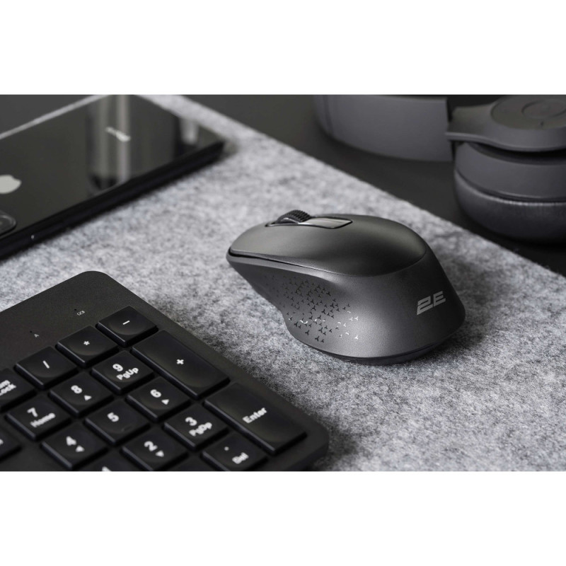 2E Комплект клавиатура и мышь MK420 WL, EN/UK/RU, чёрный (2E-MK420WB)