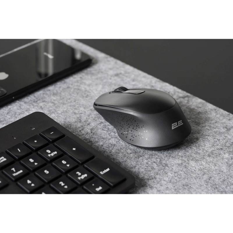 2E Комплект клавиатура и мышь MK420 WL, EN/UK/RU, чёрный (2E-MK420WB)