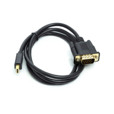 Кабель мультимедийный miniDisplayPort M to VGA M 1.0m black PowerPlant (CA911998)