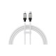 Дата кабель USB-C to Lightning 2.0m CoolPlay Fast Charging 20W white Baseus (CAKW000102)