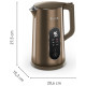 Tefal Електрочайник Selection 1.7л, з подвійними стінками, 6 темп.реж, підтримка температури, сенc. управління, бронзовий (KI871FE0)
