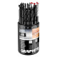 Graphite Набір свердел GRAPHITE по металу, дереву, цеглі: 3-6, 8, 10 мм, 18шт (54T430)