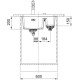 Franke Kitchen sink Franke Maris, fragranite, rectang., no drainboard, 553х433х200mm, bowl - 1.5, undermounted, MRG 160, matt black (125.0701.784)