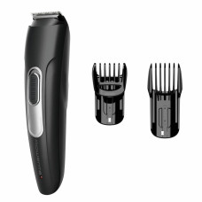 Rowenta trimmer Stylis Easy for beard and mustache, network+battery, nozzles-2, steel, black (TN2804E0)