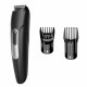 Rowenta trimmer Stylis Easy for beard and mustache, network+battery, nozzles-2, steel, black (TN2804E0)