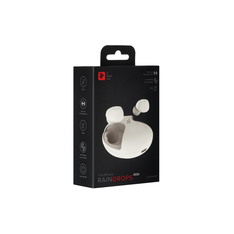 2E Наушники RainDrops Light True Wireless Waterproof Mic White (2E-EBTWRDLWT)