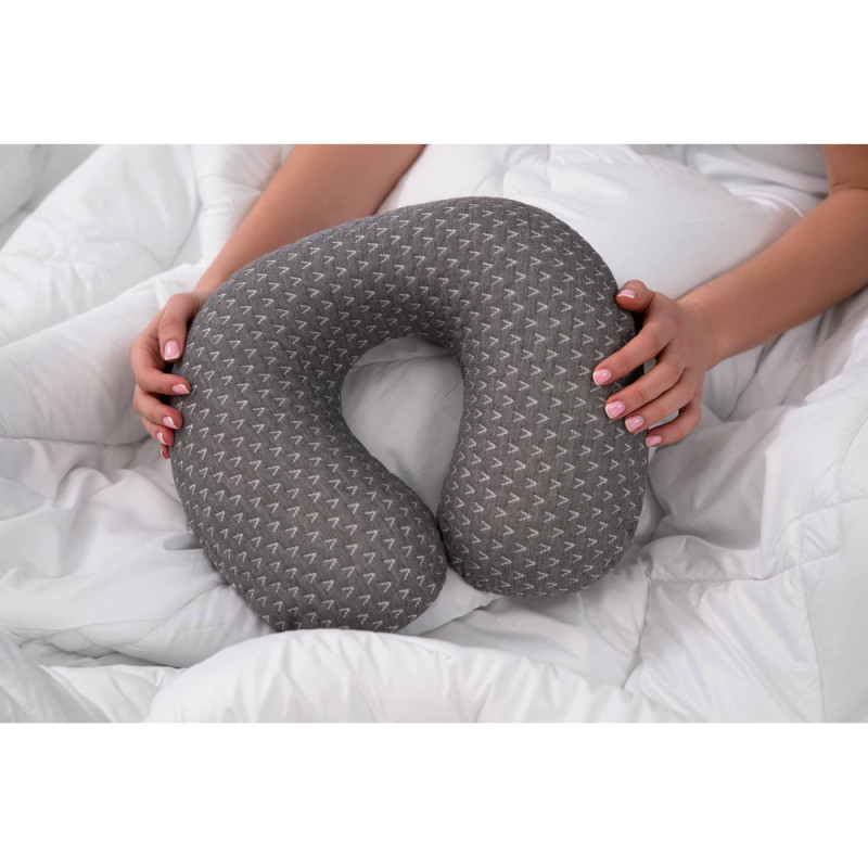 ARDESTO Neck pillow Sleepwell Travel, 34х29х10cm, aircell memory foam, grey (ART3429NEP)
