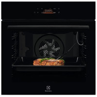 Electrolux Духовой шкаф электрический, 72л, A+, дисплей, конвекция, пиролиз, телескопические направляющие, черный (KOEBP39WZ)