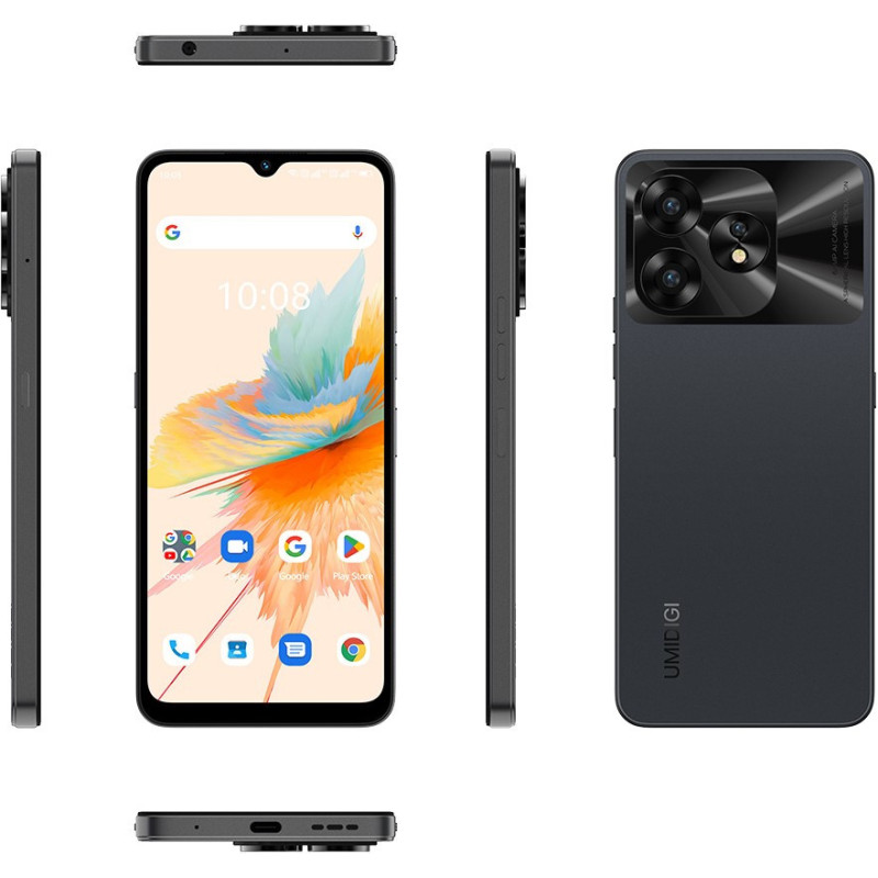 UMIDIGI Смартфон A15 (MP33) 6.7" 8/256ГБ, 2SIM, 5000мА·год, чорний (6973553523095)