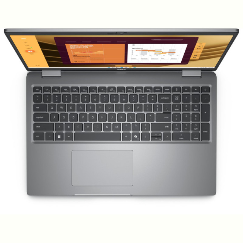 Ноутбук Dell Latitude 5550 (N065L555015UA_WP); 15.6" FullHD (1920x1080) IPS LED матовый , Intel Core Ultra 7 155U (1.7 - 4.8 ГГц) , RAM 16 ГБ , SSD 512 ГБ , Intel Graphics , без ОП , LAN , Wi-Fi , BT , веб-камера , Windows 11 Pro , 1.62 кг , серый , подсветка клавиатуры , сканер отпечатков пальцев