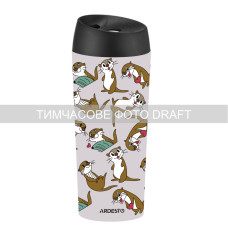 ARDESTO Термокухоль Coffee Time Otter 450мл, нержавіюча сталь, бежевий (AR2645OT)