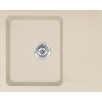 Franke Kitchen Sink Orion OID tectonite, rectang., with drainboard, 620х500х180mm, bowl - 1, over-mounted, beige (143.0671.750)