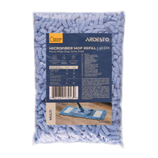 ARDESTO Змінна насадка до швабри Multi 41см, мікрофібра, синій (ARHE1102SB)