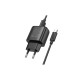 Зарядное устройство HOCO C141A 2xUSB + cable USB to USB-C black (6942007627900)