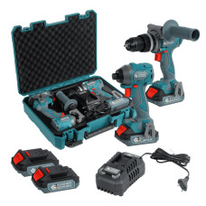 Könner & Söhnen Set of two cordless tools KS IDISD 20V SET 2 20V impact drill, screwdriver, fast ZP 2A battery 2x2A·h case 5kg (KSIDISD20VSET2)