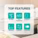 Gorenje Варильна поверхня Gorenje індукційна, 60см, PowerBoost, SliderTouch, збільшена площа приготування, чорний (GI6432BSCWF)