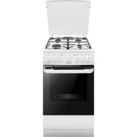 Hansa Сombined сooker, 50х60sm, 62L, enamel, gas control, white (FCMW581009)