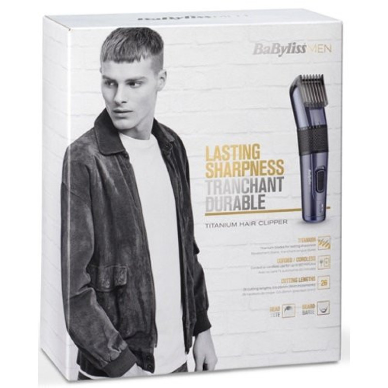BaByliss E976E, Hair clipper, black