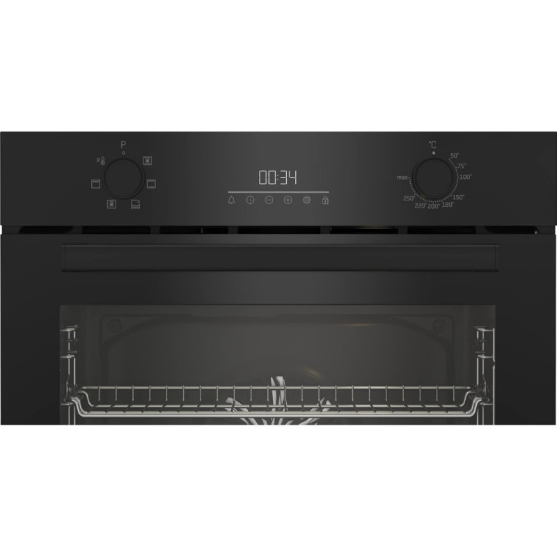 Beko Духова шафа Beko електрична, 72л, A, дисплей, конвекція, чорний (BBIE17300B)