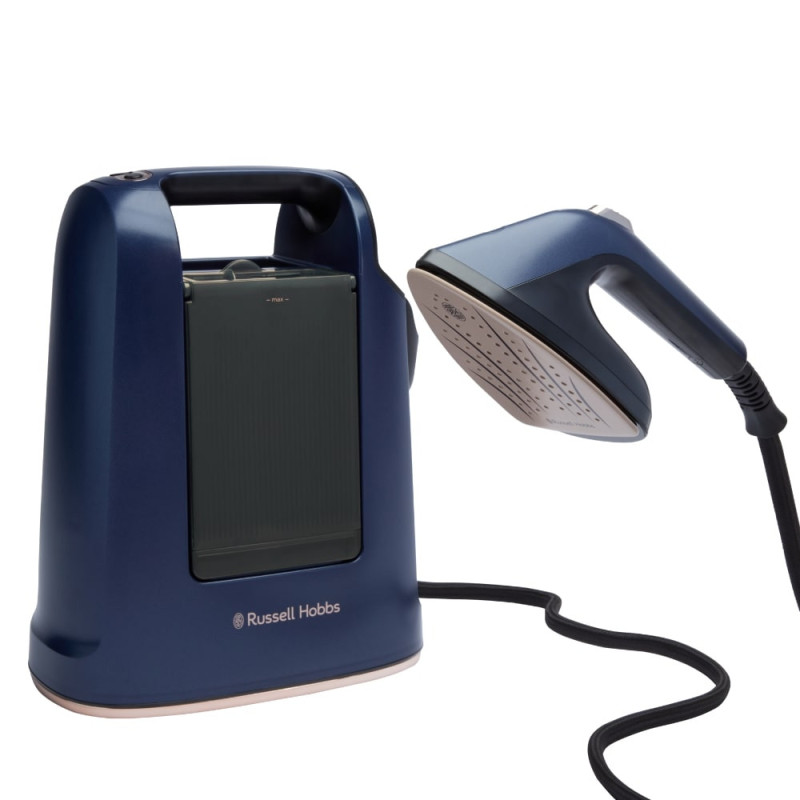 Russell Hobbs Russell Hobbs steamer Genie Maestro, 1700W, 750ml, steam boost -20g, vert. steaming, inox soleplate, blue (27600-56)