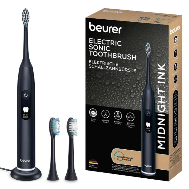 Beurer  Beurer toothbrush electric Midnight Ink GP, 80th. fluct/min, nozzle-2, 5 modes, black  (SC_50_MIDNIGHT_INK_GP)