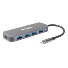 D-Link USB-Hub DUB-2340 3xUSB3.0, 1xUSB3.0 (Fast Charge), 1xUSB-C/PD, USB-C