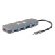 D-Link USB-Hub DUB-2340 3xUSB3.0, 1xUSB3.0 (Fast Charge), 1xUSB-C/PD, USB-C