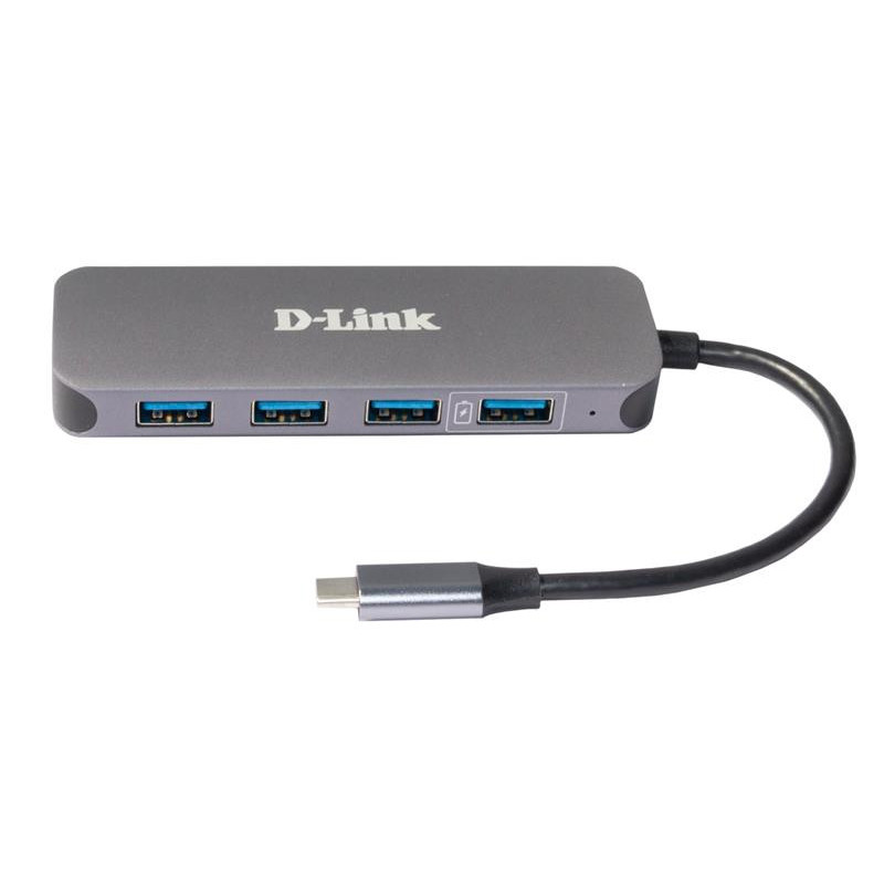 D-Link USB-Hub DUB-2340 3xUSB3.0, 1xUSB3.0 (Fast Charge), 1xUSB-C/PD, USB-C