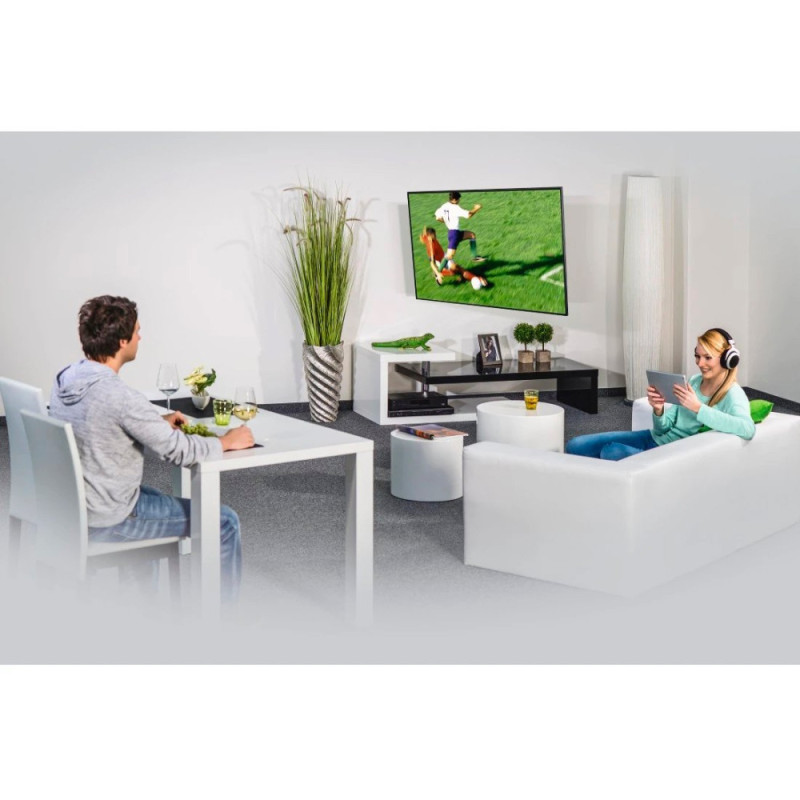 HAMA Крепление ТВ наклонно-поворотное TV-WB, AR-2, 32-65", черный