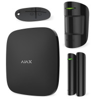 Ajax StarterKit security alarm system, hub, motionprotect, doorprotect, spacecontrol, jeweller, wireless, black (000001143)