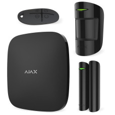 Ajax StarterKit security alarm system, hub, motionprotect, doorprotect, spacecontrol, jeweller, wireless, black (000001143)