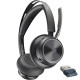 Poly Гарнітура комп'ютерна стерео On-ear Voyager Focus 2-M, USB-A, Bluetooth, всеспрямований, ANC, Acoustic fence, сертифікати Microsoft Teams, Zoom, Google Meet, чорний (77Y85AA)