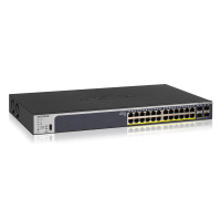 NETGEAR Комутатор GS728TPP 24xGE PoE, 4xSFP, 384Вт, Керований L2 (GS728TPP-300EUS)