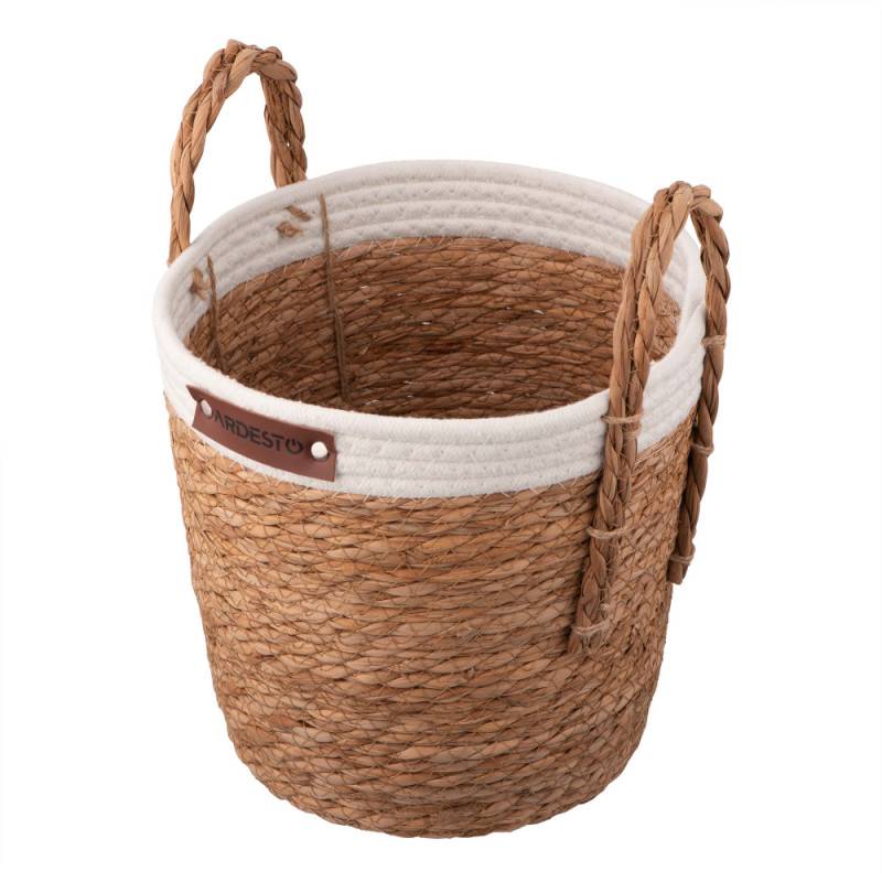 ARDESTO Basket Prestigio 26x26x24cm, seagrass, cotton twine, grey (ARHC2509SB) ARDESTO Basket Prestigio 26x26x24cm, seagrass, cotton twine, grey (ARHC2509SB)