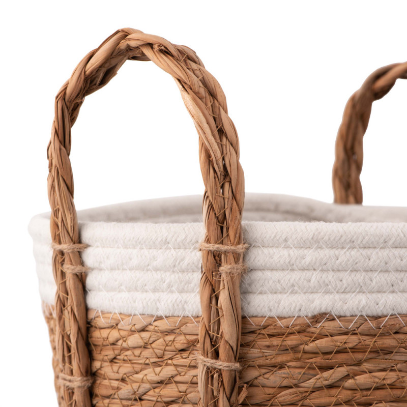 ARDESTO Basket Prestigio 26x26x24cm, seagrass, cotton twine, grey (ARHC2509SB) ARDESTO Basket Prestigio 26x26x24cm, seagrass, cotton twine, grey (ARHC2509SB)