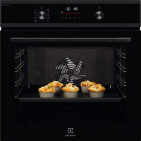 Electrolux Oven electrical, 72L, A+, steam, display, convection, telescopic rails, black