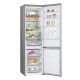LG Refrigerator with bottom freezer, ref-277l, freez.-107l, 2doors, A++, inv., fresh zone, silver (GW-B509FNUW)
