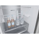 LG Refrigerator with bottom freezer, ref-277l, freez.-107l, 2doors, A++, inv., fresh zone, silver (GW-B509FNUW)