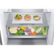 LG Refrigerator with bottom freezer, ref-277l, freez.-107l, 2doors, A++, inv., fresh zone, silver (GW-B509FNUW)