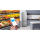 LG Refrigerator with bottom freezer, ref-277l, freez.-107l, 2doors, A++, inv., fresh zone, silver (GW-B509FNUW)