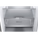 LG Refrigerator with bottom freezer, ref-277l, freez.-107l, 2doors, A++, inv., fresh zone, silver (GW-B509FNUW)