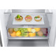 LG Refrigerator with bottom freezer, ref-277l, freez.-107l, 2doors, A++, inv., fresh zone, silver (GW-B509FNUW)