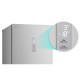 LG Refrigerator with bottom freezer, ref-277l, freez.-107l, 2doors, A++, inv., fresh zone, silver (GW-B509FNUW)